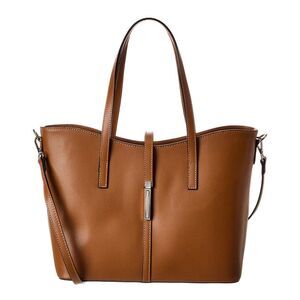 Italian Leather Palm Tote, Brown